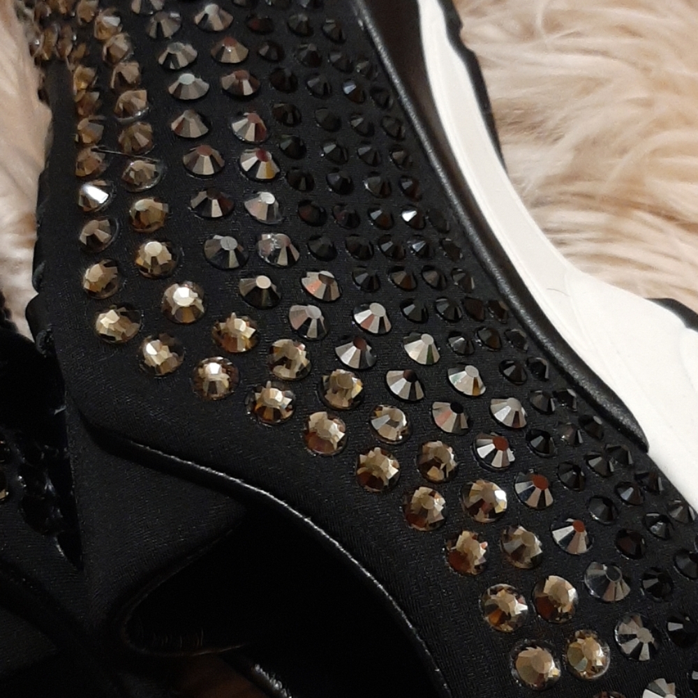 PINKO Giglio Black Sneakers with Gem s 37( 7) - Picture 8 of 8